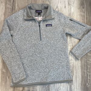Patagonia Fleece Better Sweater Gray 1/4 Zip Fleece Heathered Womens Size Small
